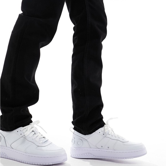 Hugo  • Men's White Leather Kilian Sneakers - Picture 5 of 8